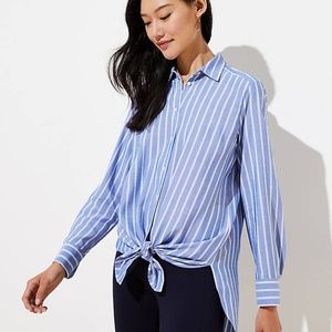 LOFT Women's NWT Striped Tunic Shirt